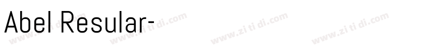 Abel Resular字体转换